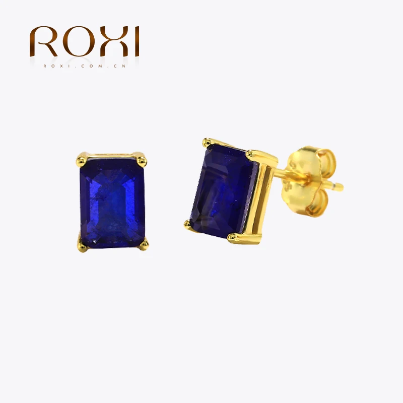 Roxi Charm Luxury 925 Stelring Argento Tormalina Verde Moda Orecchini Per Le Donne Gioielli Raffinati Paraiba Wedding New Bijoux
