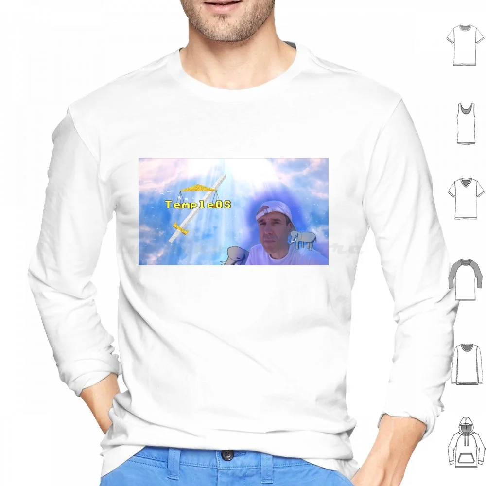 Terry Is Forever Felpe Con Cappuccio Manica Lunga Terry Davis Terry A Davis Terry Davis Templeos Temple Os Temple Os Holy C
