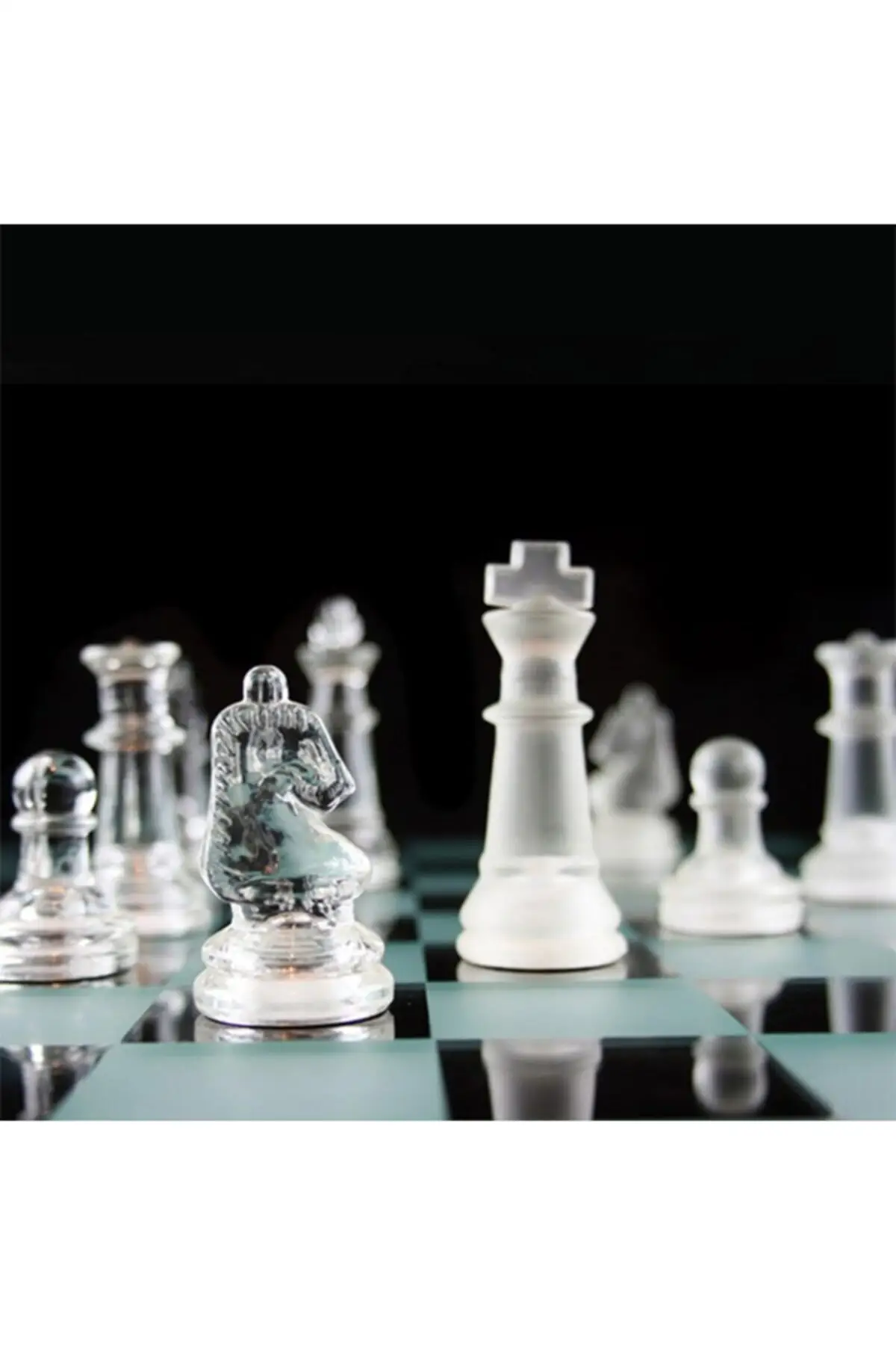 Glass Chess Set Sharp Color Glass Chess Set 6Aly498-1551 Turk Turkiye Arab Dubai British