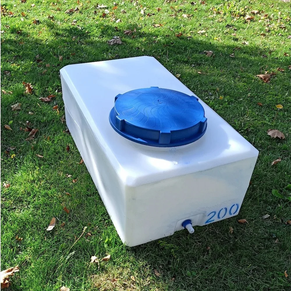Caravan Truck Camping Outdoor Water Fuel Serbatoio Liquido Polietilene Plastica 200 Litri Capacità