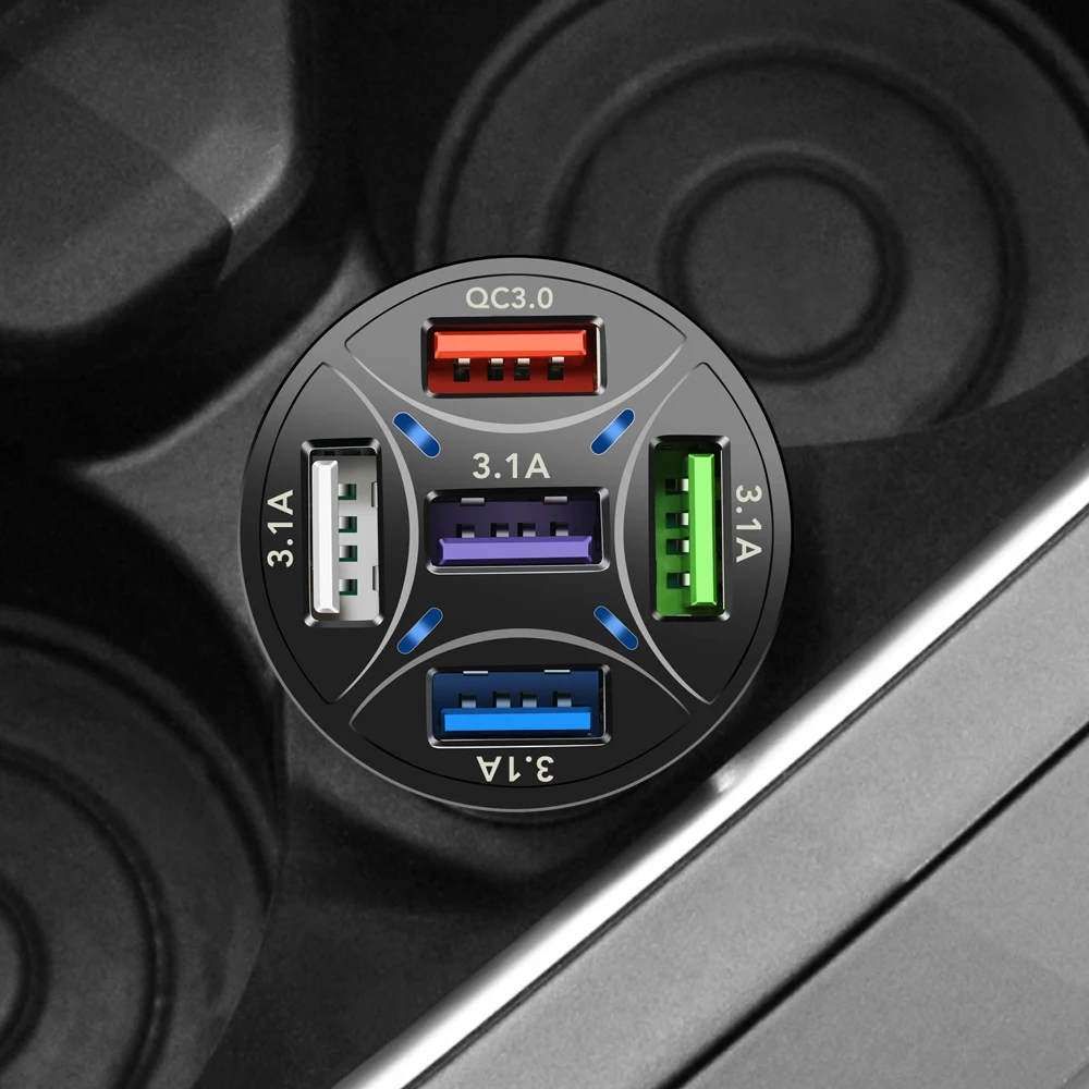 5 Porte Usb Car Charge Mini Ricarica Rapida Per Opel Vauxhall Astra Corsa Vectra Signum Tigra