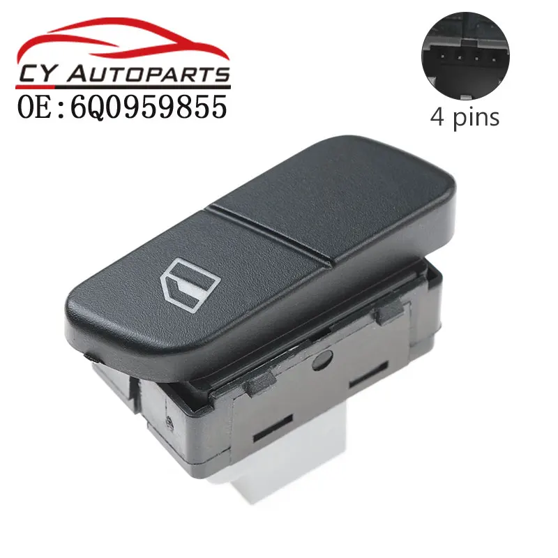 Nuovo Interruttore Alzacristallo Posteriore Sinistro Per Vw Polo 2002-2010 Fox 2004-2010 Parati 2006-2010 Gol 2006-2010 6Q0959855