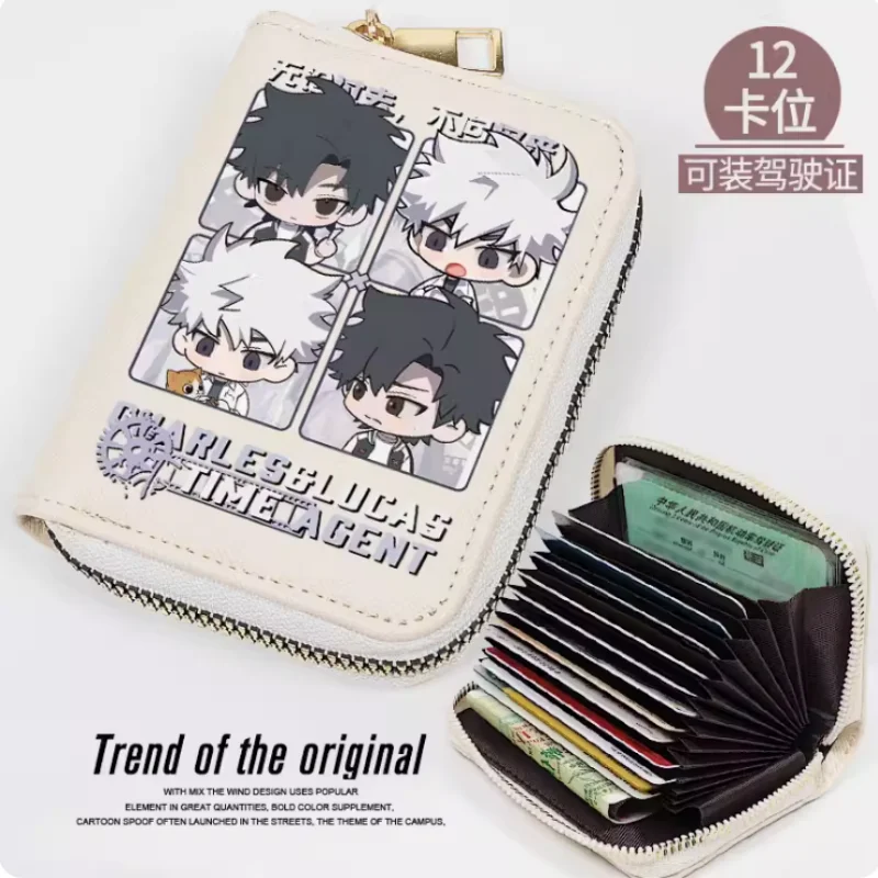 Anime Link Click Charles Lucas Fashion Wallet Pu Purse Card Coin Zipper Cash Holder Bag Cosplay Gift B355