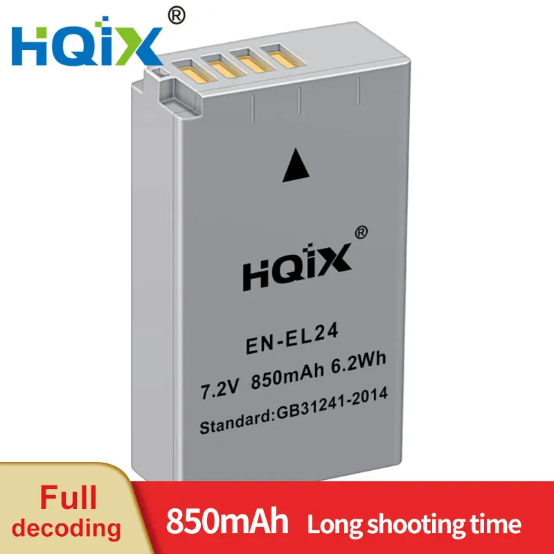 Hqix Per Batteria Caricabatterie Nikon 1 J5 Camera En-El24