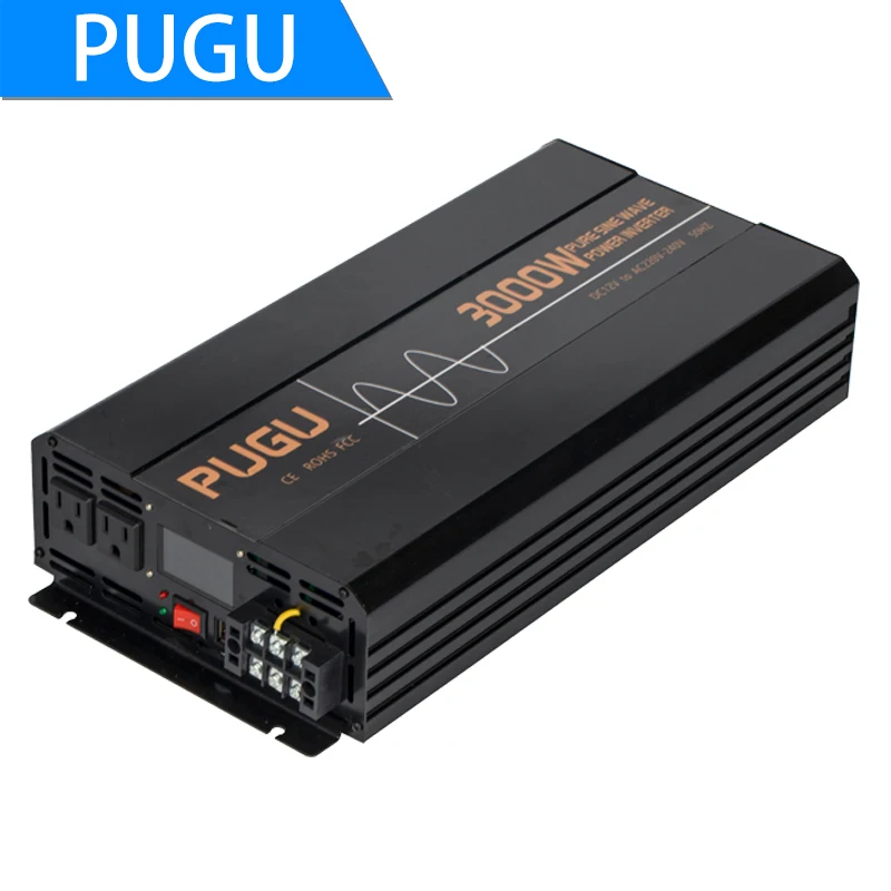 Inverter A Onda Sinusoidale Pura Inverter Di Potenza 3000W Dc 12V 24V 48V A Ac 220V 240V 50Hz Potenza Continua 3000W Adatto Per Casa E Camper