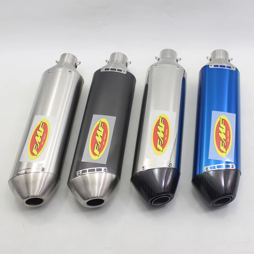 470Mm Ingresso 51Mm Silenziatore Tubo Di Scarico Moto Fmf Moto Slip On Escape Moto Universale Per Ktm 450 Exc Drz400 Cbr500R Ecc