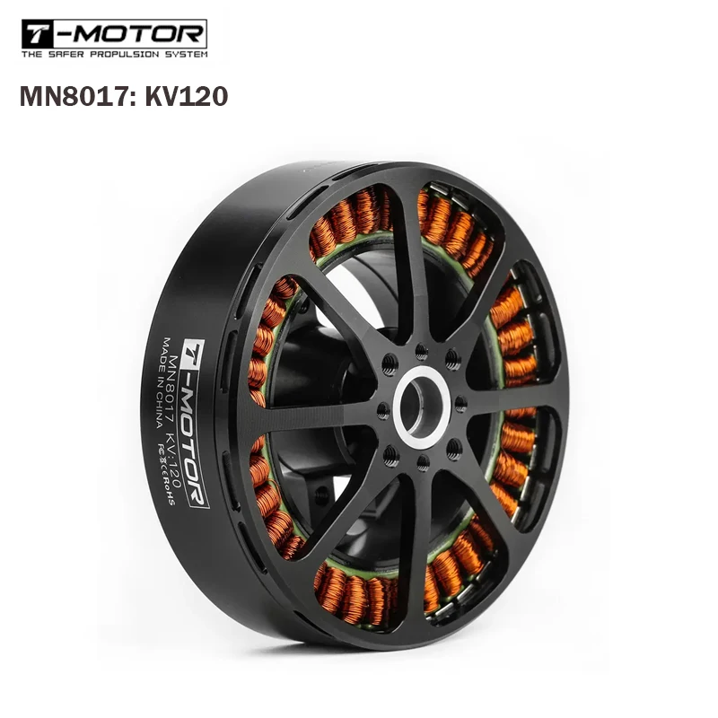 T-Motor Antigravity Mn8017 Kv120 12S Efficiente Motore Brushless Spinta Massima 16.8Kg Per Multirotore Rc Drone Vtol Quadcopter