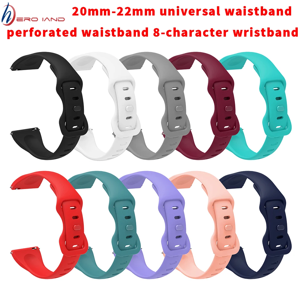 20Mm Watch Strap 22Mm Universal Watch Band Silicone Rubber Link Bracelet Wrist Strap Light Soft For Samsung Galaxy Watch 3