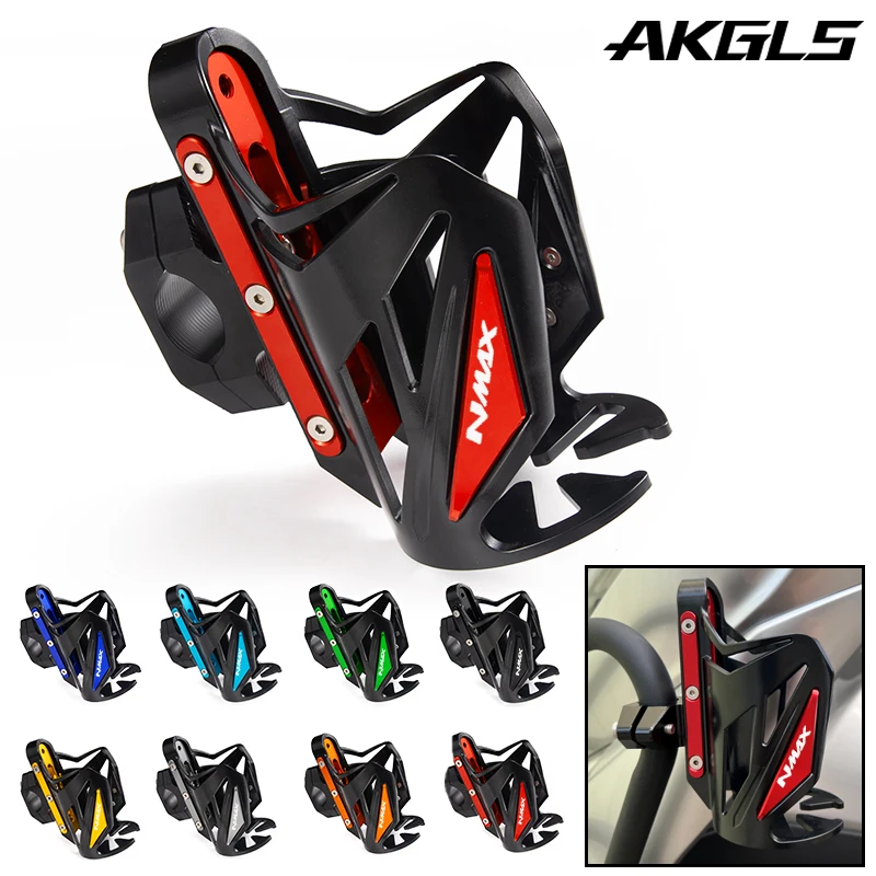 2023 New Beverage Water Bottle Cage Per Yamaha Nmax125 Nmax 125 Cnc Alluminio Water Drink Cup Holder Mount Accessori Per Moto