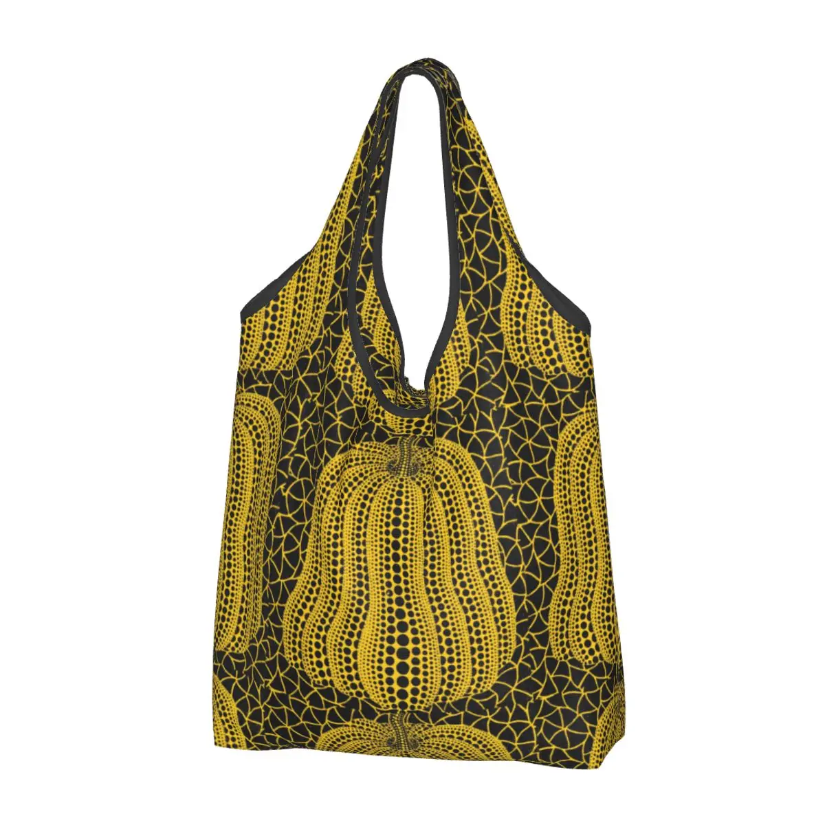 Yayoi Kusama Pumpkin Floor Pillow Sacchetti Della Spesa Heavy Duty Art Puntini Astratti Zucca Polka Pop Shopping Estetico Tote Bag