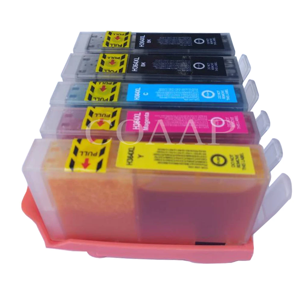 Cartucce Di Inchiostro Compatibili 5X Per Stampante A Getto D'Inchiostro Hp 364Xl Deskjet 3070A 3520 Officejet 4610 4620 4622