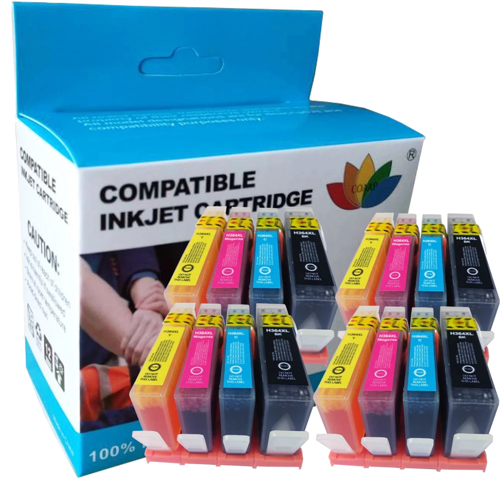16 Compatibile Hp 364 Cartucce Di Inchiostro Xl Per Hp 5510 5520 7510 Deskjet 3520 3522 Officejet 4610 4620 4622 Con Di Chip