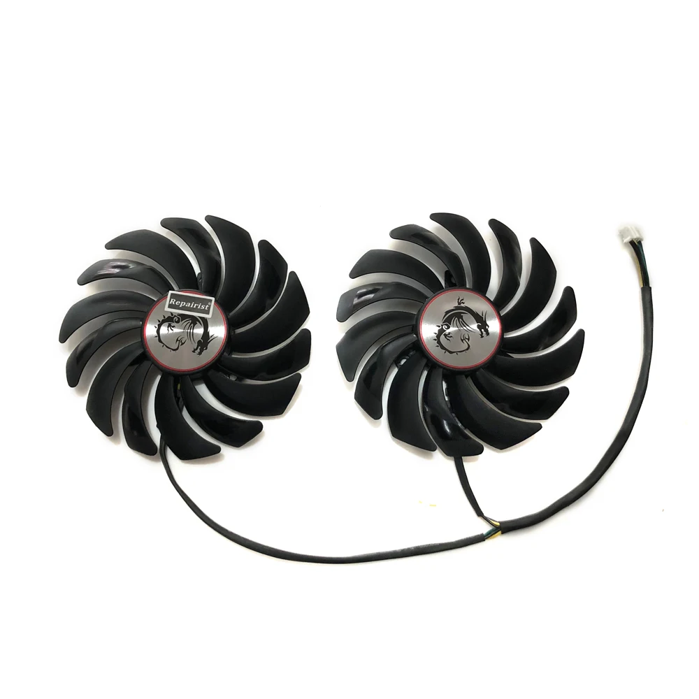 2 Pz/Set Gpu Cooler,Ventilatore Per Schede Grafiche,Per Msi Msi Gtx1080Ti Gaming,Per Msi Gtx1070Ti Gaming,Per Msi Rx580 Gaming,Per Msi Rx570 Gaming,Pe