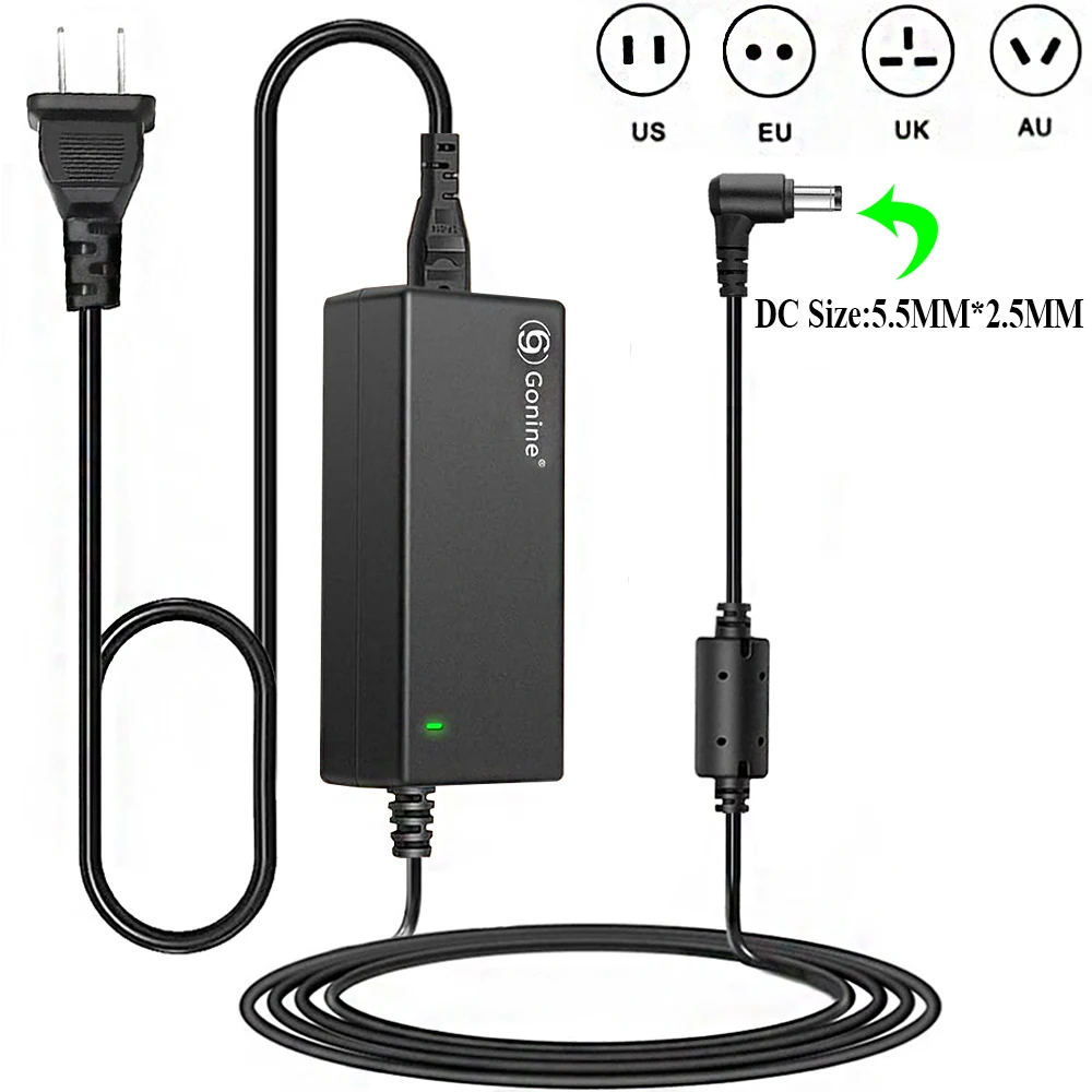 Adattatore Di Alimentazione Ca 19V Per Hp Pavilion 20 21.5 23 23.8 25 27 Pollici 22Cwa 25Vx 22Bw 23Bw 23Cw 24Ea 24Es 25Bw 25Xw 27Bw Monitor Lcd