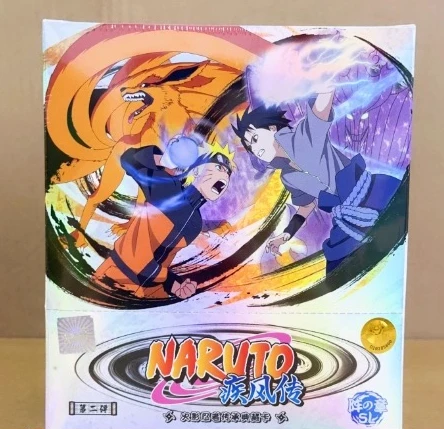 Original Anime Cartoon Naruto Cards Hobby Collection Playing Games Supermarket Second Bullet For Children Gift
