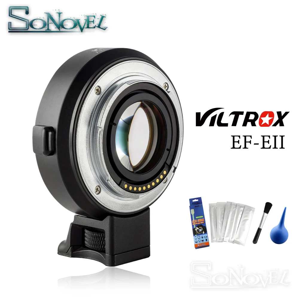 Viltrox Ef-E Ii Cd Pd Messa A Fuoco Automatica Reducer Speed Booster Adattatore Lenti Per Canon Ef Lens To Sony Nex E Fotocamera A9 A7Riii A7Sii A6500