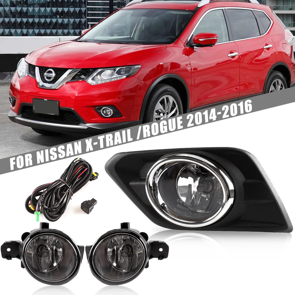 1948 Spot Goods Real Shot】Aggiornamento Fendinebbia Paraurti Anteriore Per Nissan X-Trail Rogue 2014 2015 2016 Versione Set Fendinebbia Aggiuntivo