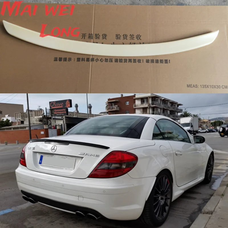 Per Benz Slk R171 Posteriore Tronco Lip Spoiler Boot Wings Per Benz Slk 200 Slk 35 Classe R171 2005-2010 Abs Car Styling