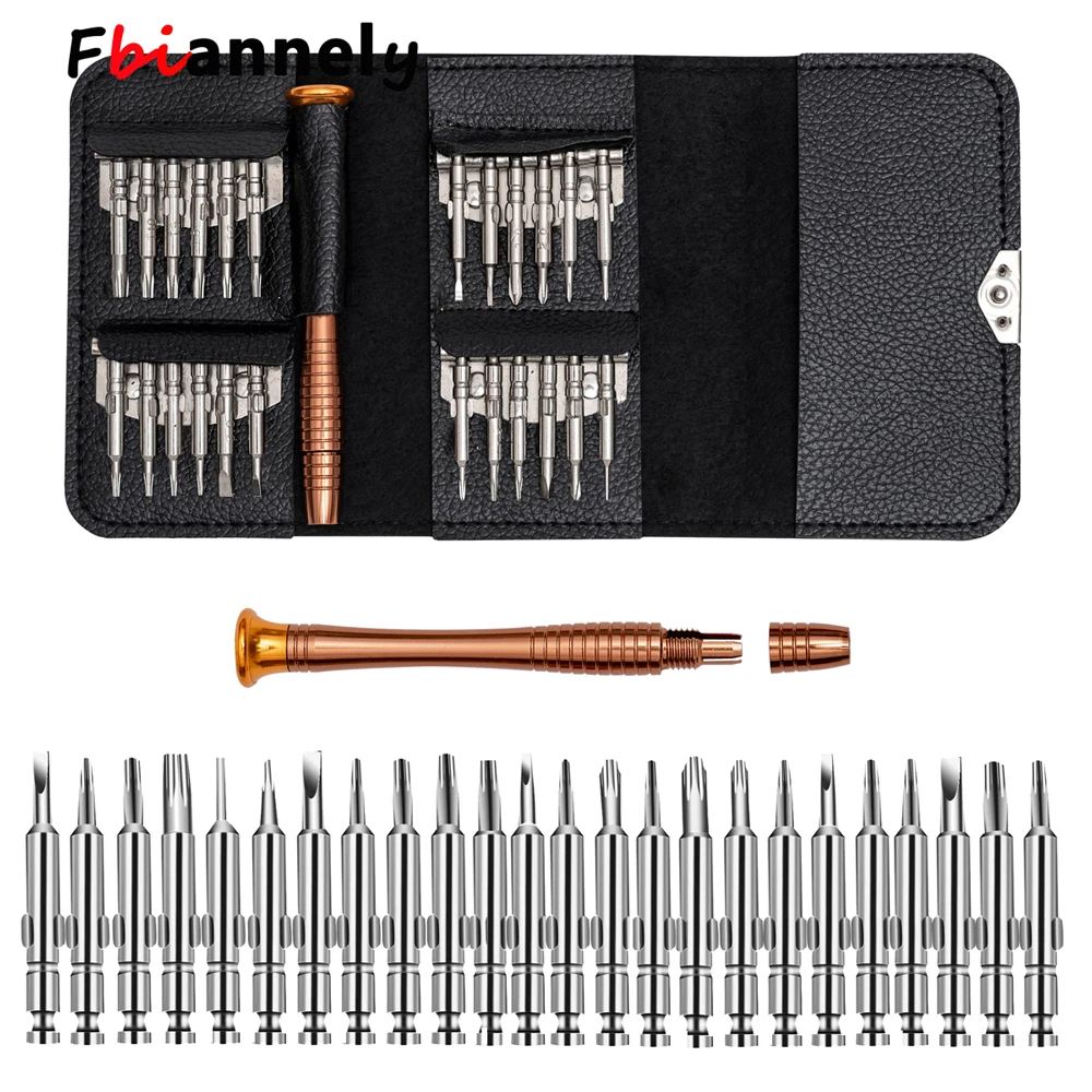 Schwornilladores Torx 25 In 1 Per La Riparazione Di Teléfonos Móviles, Kit Di Herramientas Manuales Multiherramienta Para