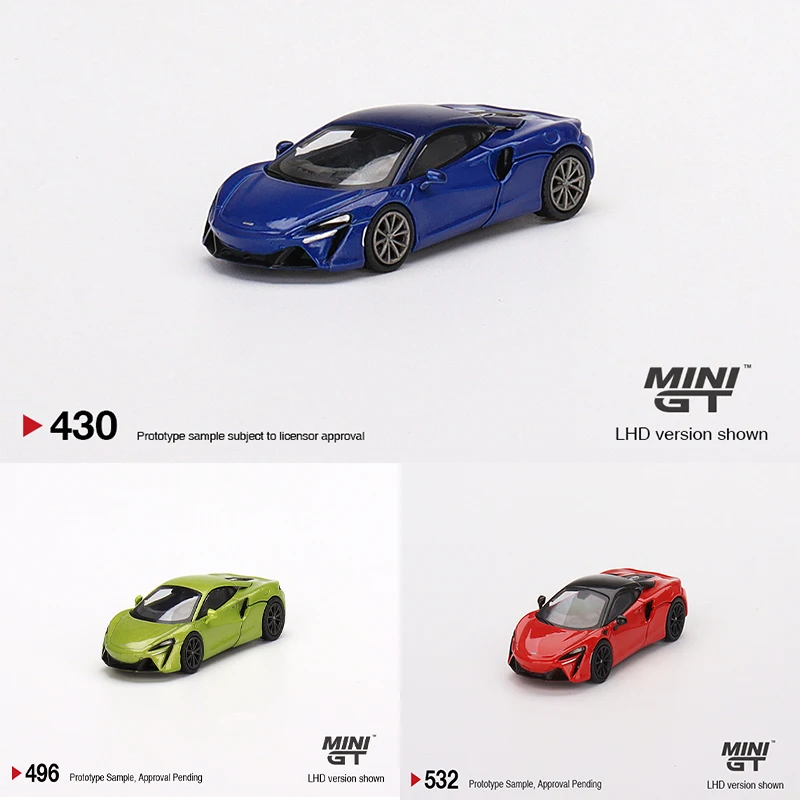 Minigt Mclaren Artura Vermillion Mclaren Artura Fluxmclaren Artura Volcano Diecast Diorama Car Model Toys