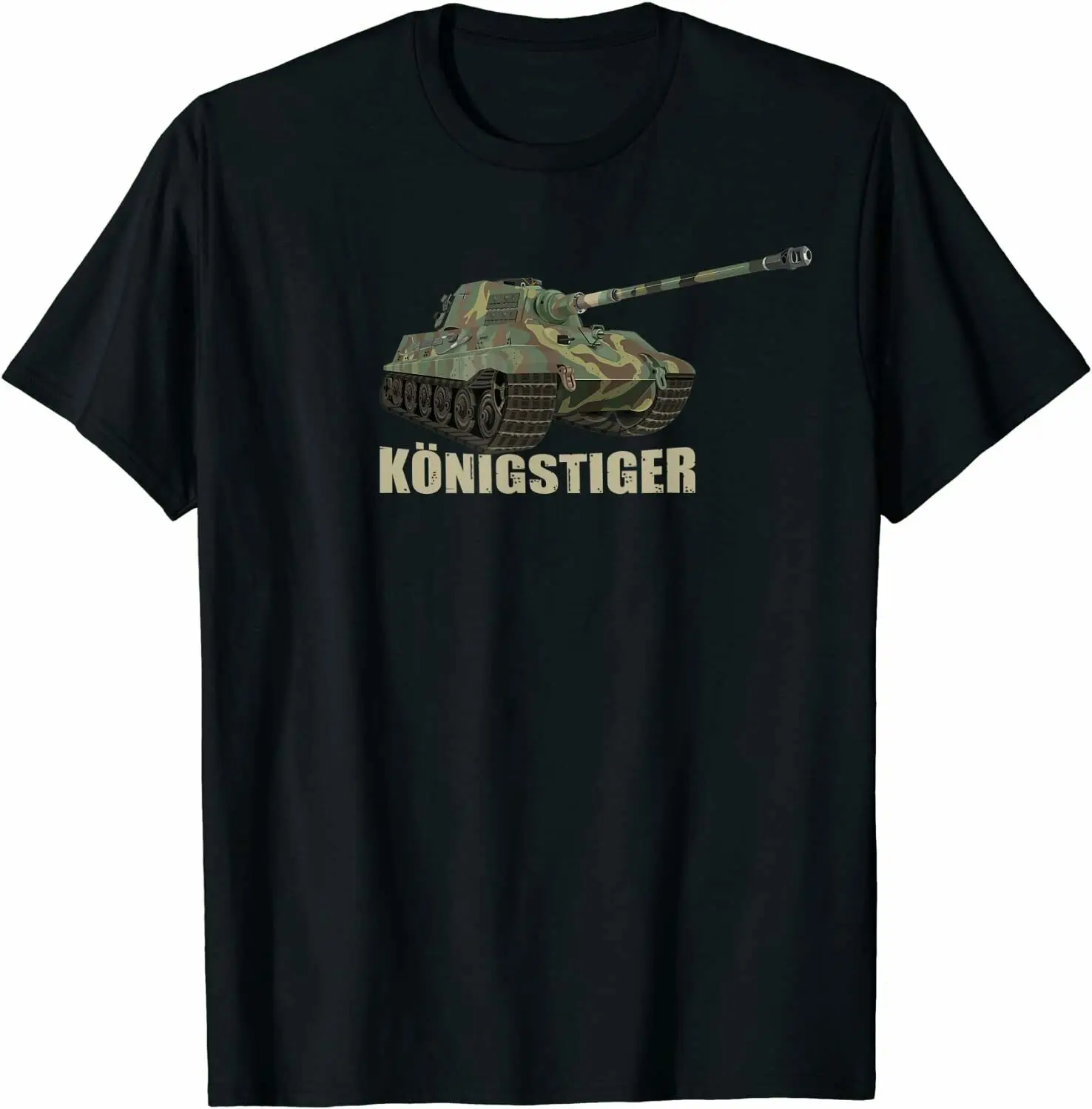 Tiger Ii Tiger Tiger Tank Germany World War Ii King Tiger Tank T-Shirt Da Uomo 100% Cotone Casual T-Shirt Allentate Top Size S-3Xl