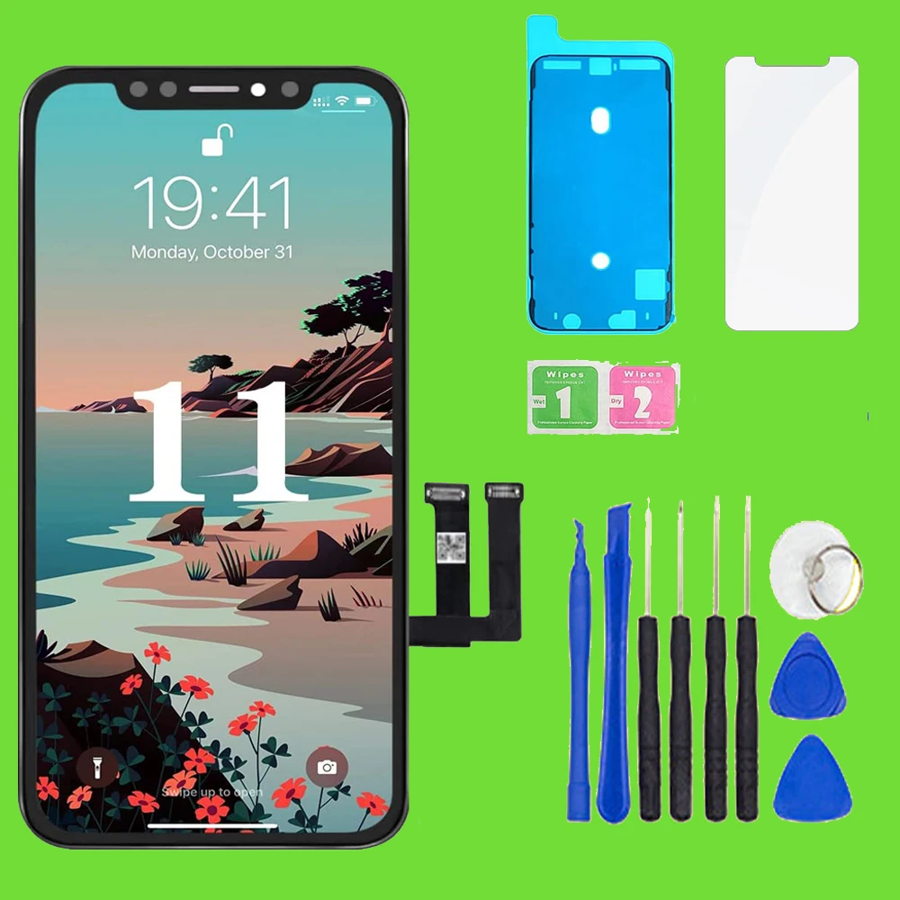 2 Pezzi Per Iphone 11 Display Lcd Touch Screen Digitizer Assembly Per Iphone 11 Lcd 3D Touch Sostituzione
