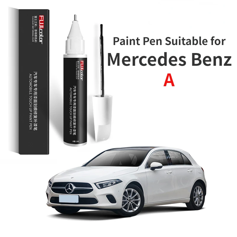 Penna Per Vernice Adatta Per Mercedes Benz A Class Paint Fixer Arctic White Black Special Grade Car Supplies Accessori Per La Modifica
