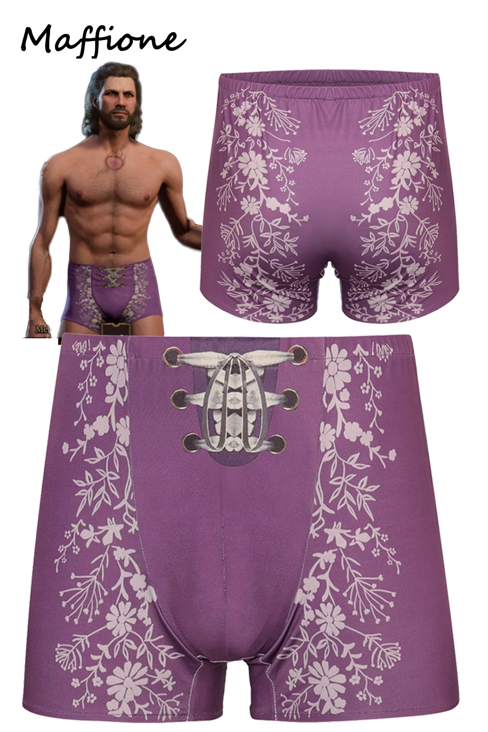 Gale Cosplay Pantaloncini Da Uomo Fantasy Outfits Anime Game Balder Gate Costume Travestimento Intimo Adulto Maschio Halloween Fantasia Outfits
