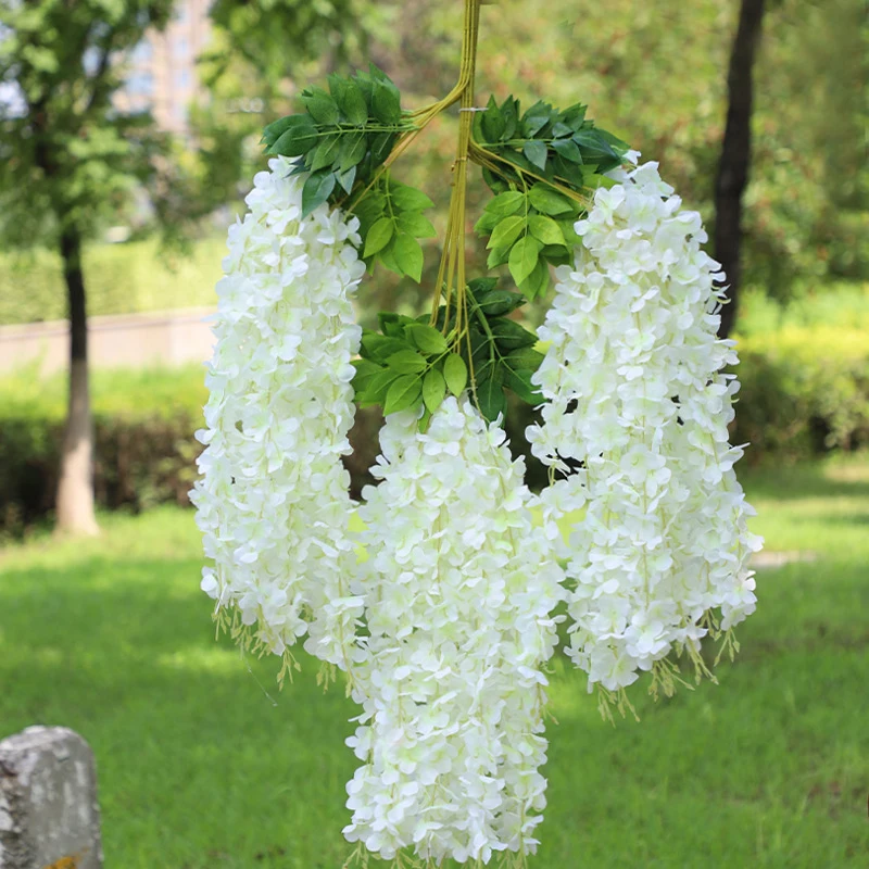 Fiore Artificiale Fiore Di Glicine Fiore Appeso Fiore Di Fagiolo Matrimonio Giardino Fiore Arte Soggiorno Decorazione Ufficio Oendant