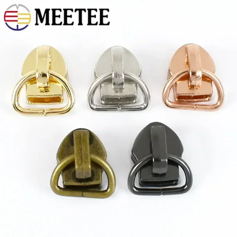 10/20Pcs 5 # Cursori Con Cerniera Per Cerniere In Nylon D Ring Bag Jacket Zipper Head Kit Di Riparazione Per Estrattore Con Cerniera Per Indumenti Fai