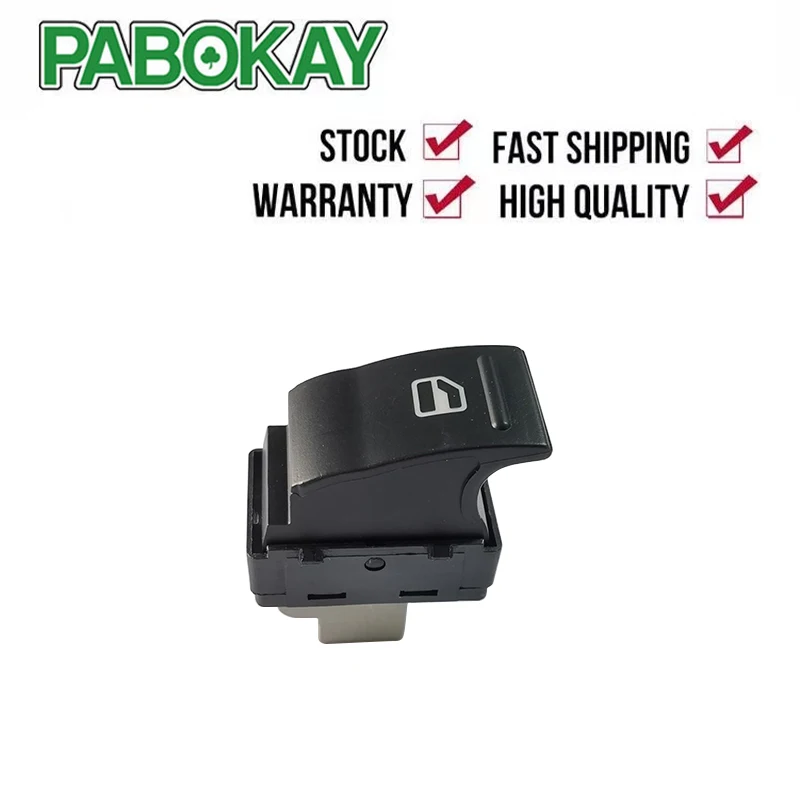 Per Vw T5 2004-2015 Interruttore Alzacristallo Porta Passeggero Black Muslimah Nuovo Di Zecca