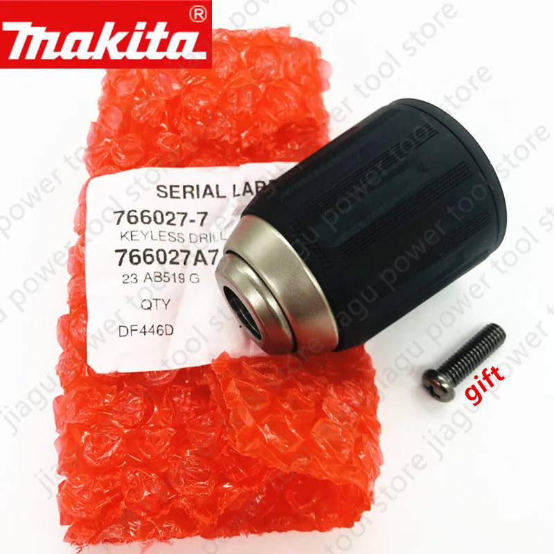 Mandrino Senza Chiave 1/2 "Per Makita Ddf446 Bdf456 Bdf446 Ddf456 Ddf484 Dhp484 Muslimate 766027-7