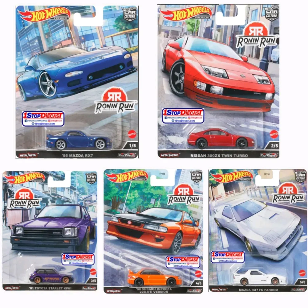 Hot Wheels Fpy86 Car Culture Ronin Run Street Tuners Esotico Envy Autogru Jeep Mazda Lamborghini Mercedes-Benz Toy Car Model