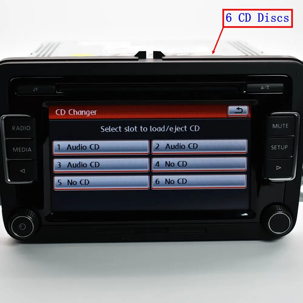Originale Auto Radio Rcd510 Cd Usb Aux Rvc Macchina Fotografica Di Retrovisione Per Il Golf 5 6 Mk5 Mk6 Passat Cc Tiguan 3Ad035190A 56D035190A