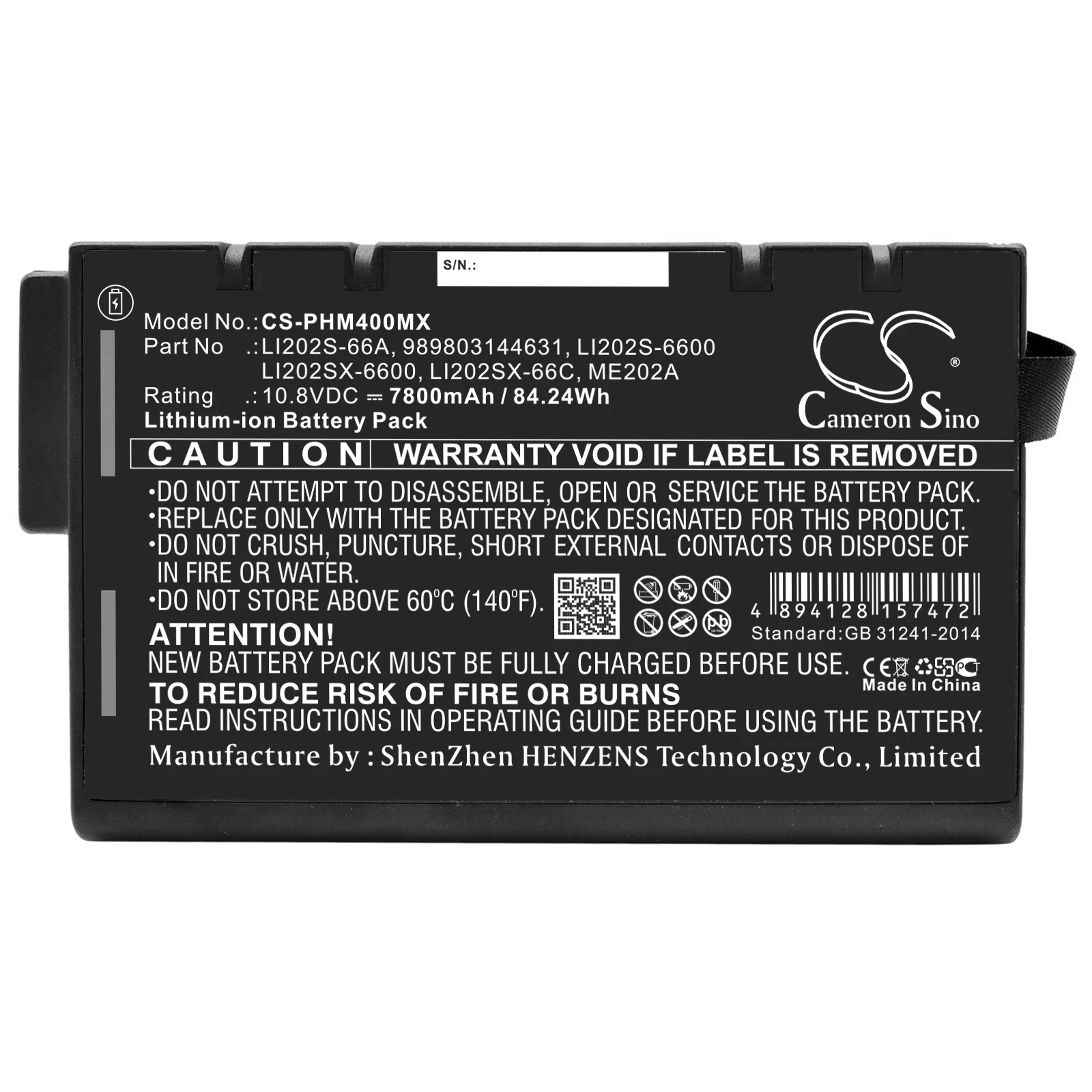 Cameron Sino 7800Mah Batteria Per Trasporto Micron Gx Gx2 Gx3 Vx Xt Xt2 Zx Jdsu Acterna Mts-8000 Kanomax 3910 Escavatori 9201 Bgan
