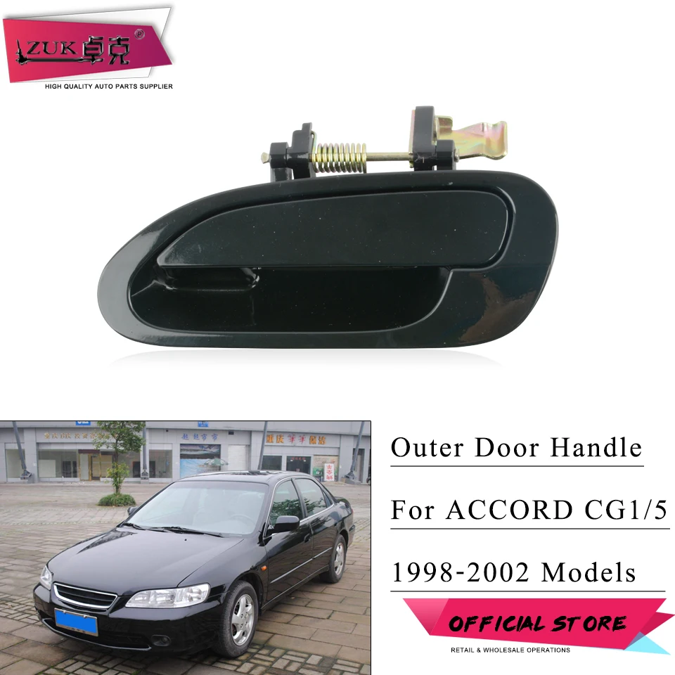 Zuk Auto Maniglia Esterna Della Porta Maniglia Esterna Della Porta Dell'Automobile Per Honda Accord 1998 1999 2000 2001 2002 Cf9 Cg5 Cg1 Non Verniciat
