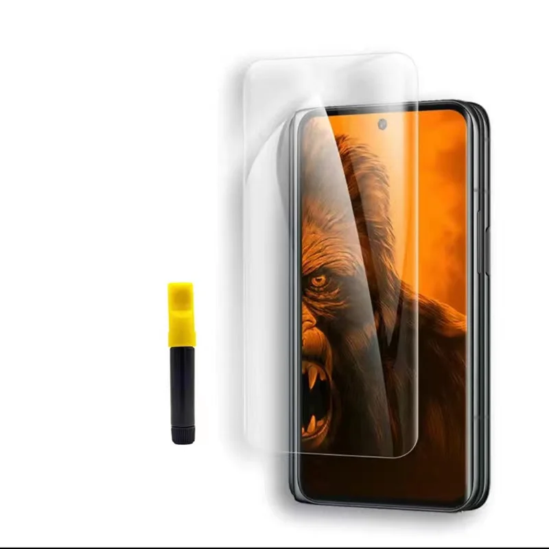 Pellicola Salvaschermo Uv Full Glue Full Cover Per Oppo Find N Vetro Temperato Curvo Per Oppo Find N2