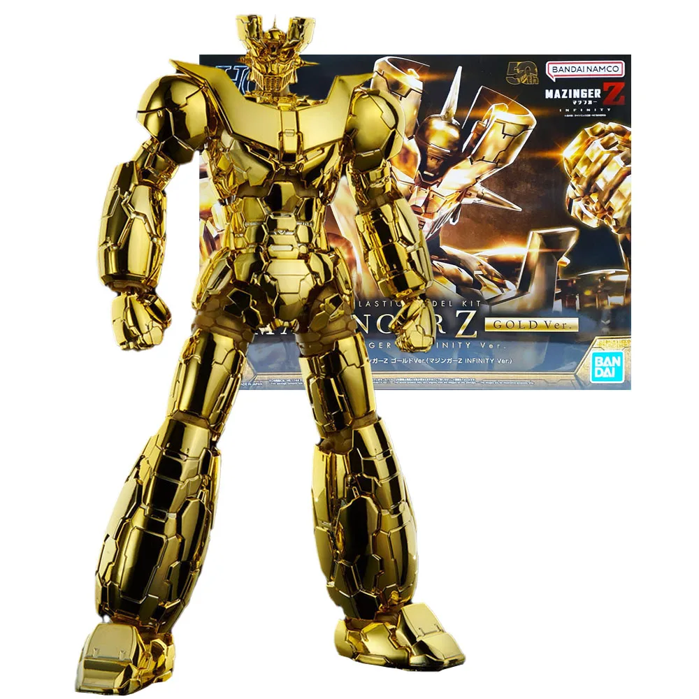 Disponibile Bandai Genuine Mazinger Z Model Kit Hg 1/100 Mazinger Z Gold Infinity Collection Modello Anime Aciton Figure Boys Toys
