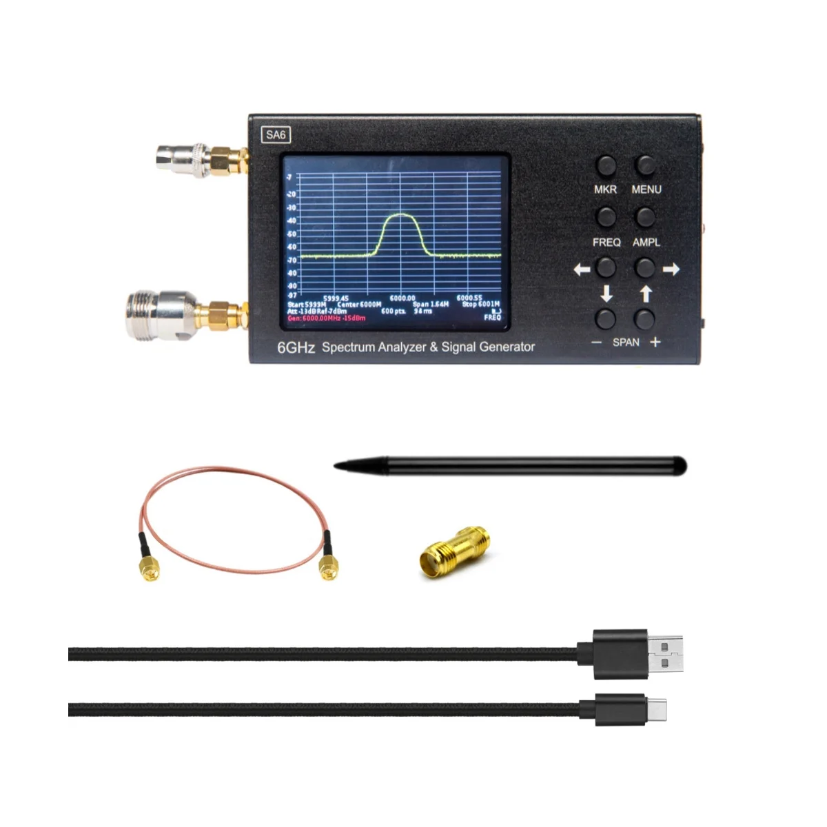 Analizzatore Di Spettro Sa6 6Ghz Generatore Di Segnale Sa6 Sorgente Di Segnale Rf Wi-Fi 2G 4G Lte Cdma Gsm Beidou Gpr