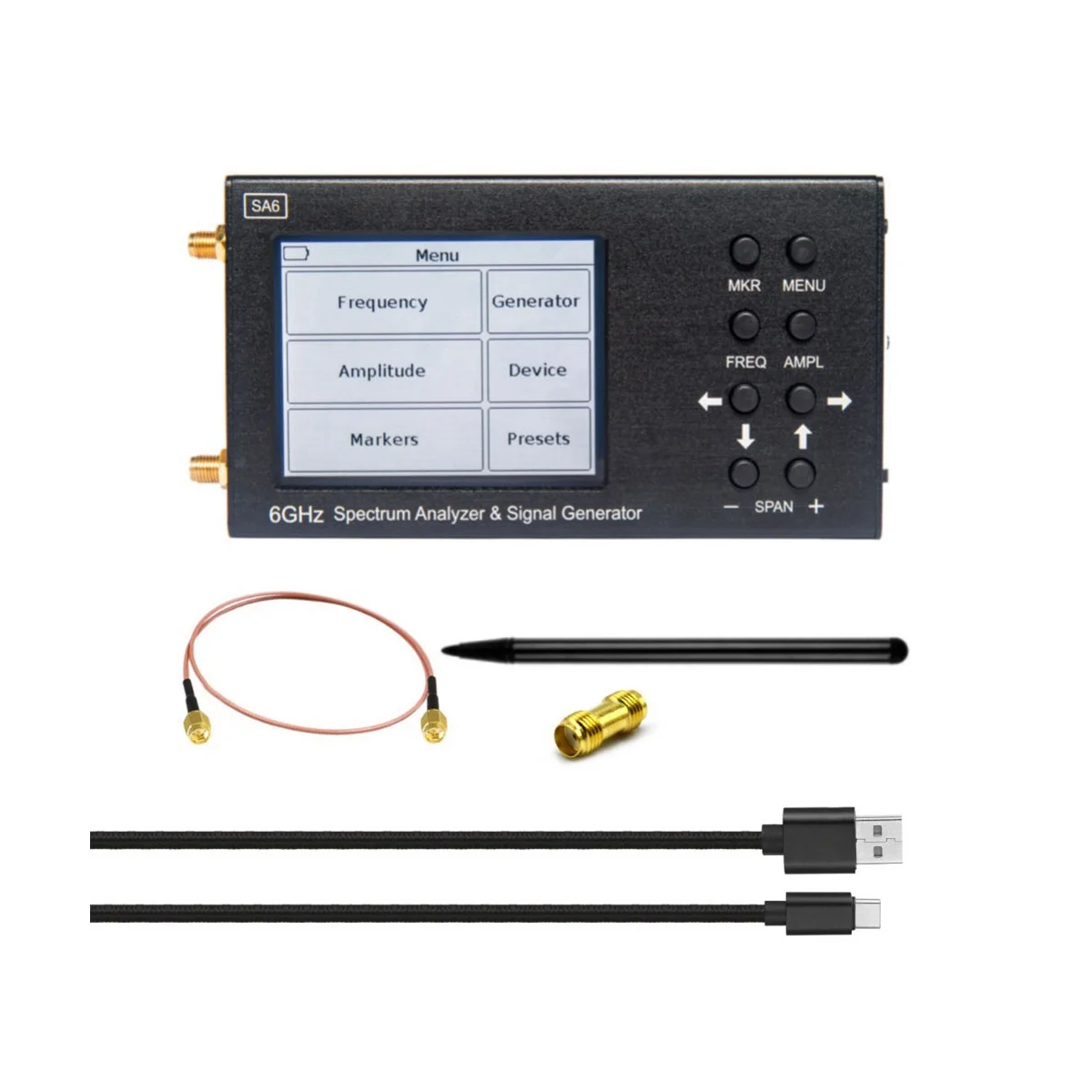 Analizzatore Di Spettro Sa6 6Ghz Generatore Di Segnale Sa6 Sorgente Di Segnale Rf Wi-Fi 2G 4G Lte Cdma Gsm Beidou Gpr