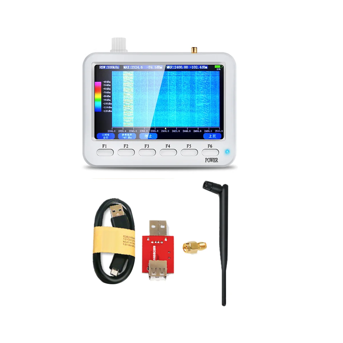 -127-At Analizzatore Di Spettro Fai Da Te Spettrometro Rf 240M-2.9G Wifi Walkie-Talkie Monitor Di Radiazioni Rfid