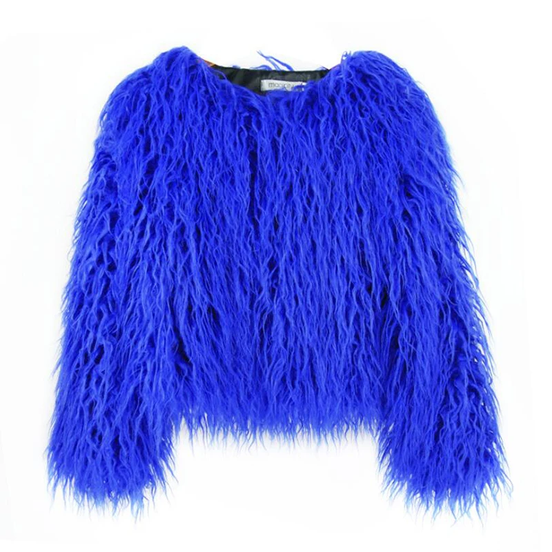 5Xl Top Colorato Boho Furry Faux Fur Coat Donna Cappotti Di Pelliccia 2023 Autunno Inverno Chic Faux Fur Shaggy Jacket Fourrure Bontjas Femminile