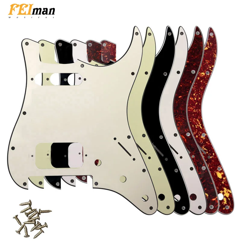Fei Man Strat Hs Pickguard, Accessori Per Chitarra, 11 Viti Per Parafango Deluxe Strat, Fly Rose Bridge Cut, St Guitarra