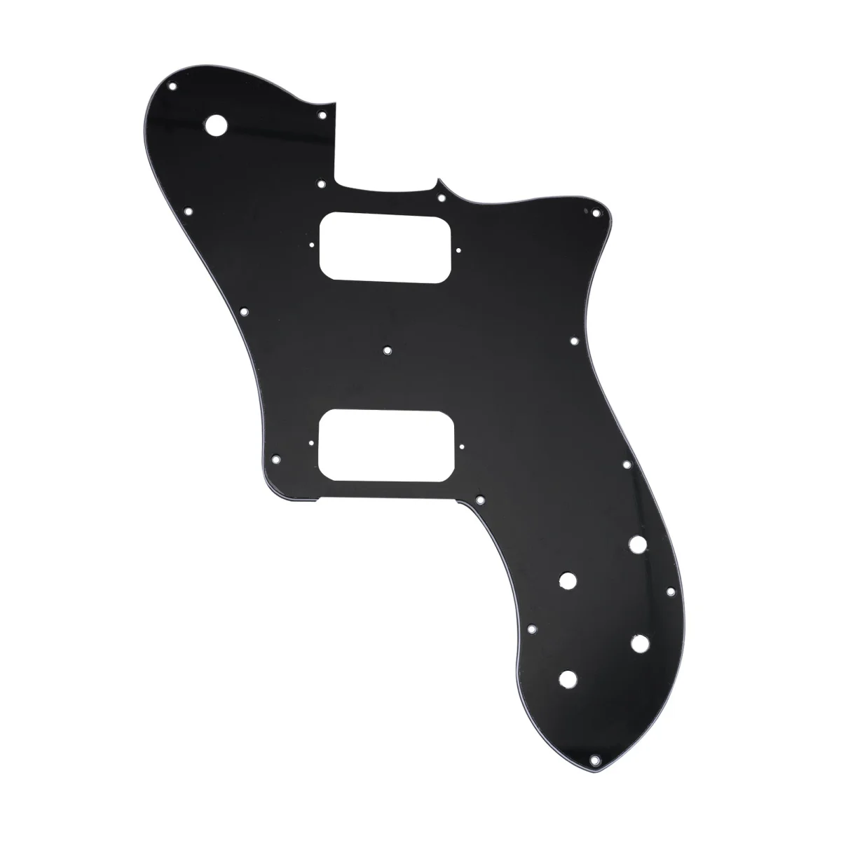 Musiclily Pro Battipenna Per Chitarra Hh Scoperto A 15 Fori Per Chitarra Elettrica Messico Fender 72 Tele Deluxe Style, 3 Strati Nero
