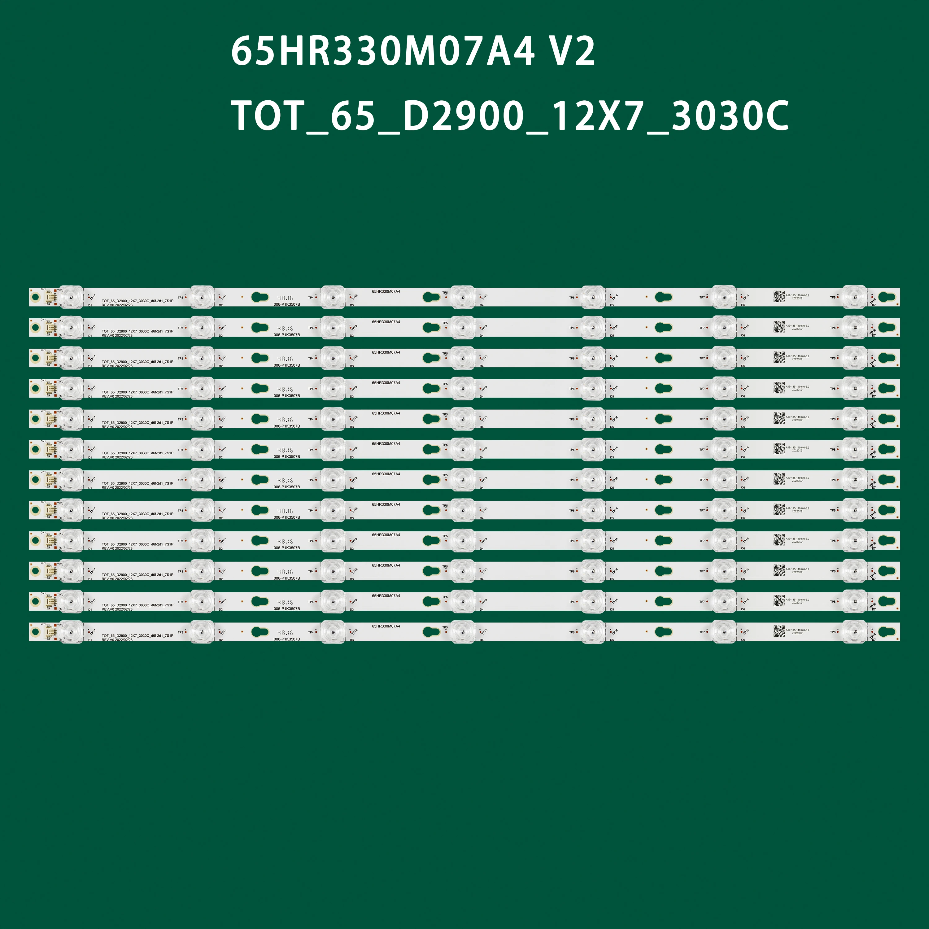 12 Pz/Set Striscia Led Per Tcl 65 S403 65 S401 65 S405 65 S423 65 D2900 D65A620U 65 A730U U65P6046 65 P2Us U65P6006X1 65 E17Usm Muslimate
