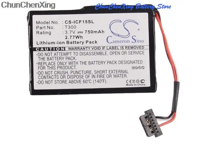 Cameron Sino 750Mah Battery T300 For Navman F15, S45