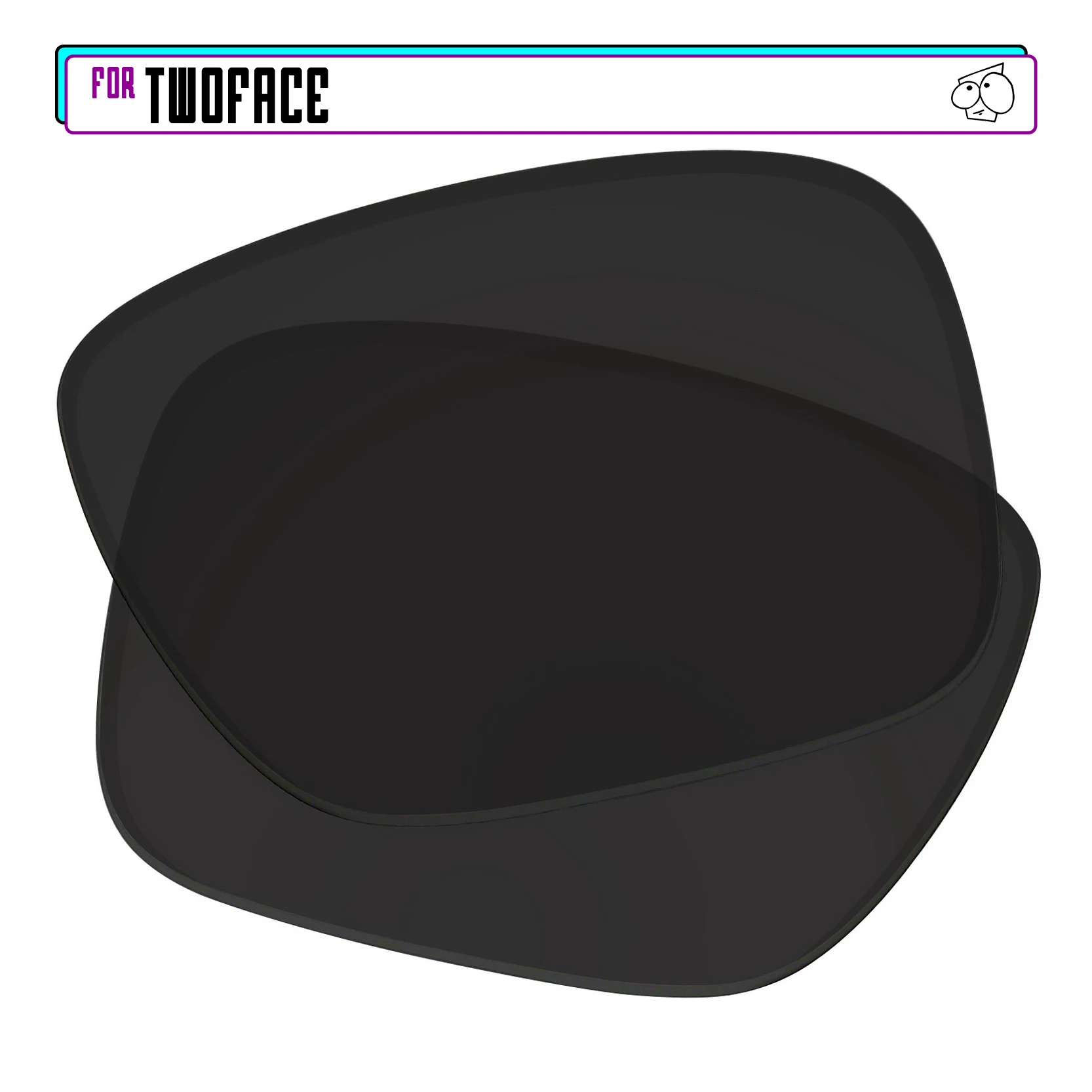 Ezsostituisci Lenti Di Ricambio Per-Occhiali Da Sole Oakley Twoface-Nero