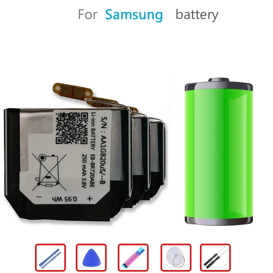 Batteria Eb-Br720Abe 250Mah Per Samsung Watch Gear S2 S 2 Classic R732 Br720