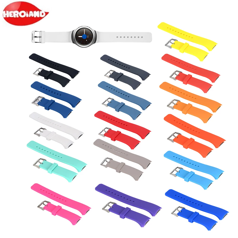Braccialetto Per Samsung Gear S2 Sport R720 Fascia Della Cinghia Del Silicone Per Samsung Gear S2 R720 Sport Intelligente Orologio Di Ricambio Accesso