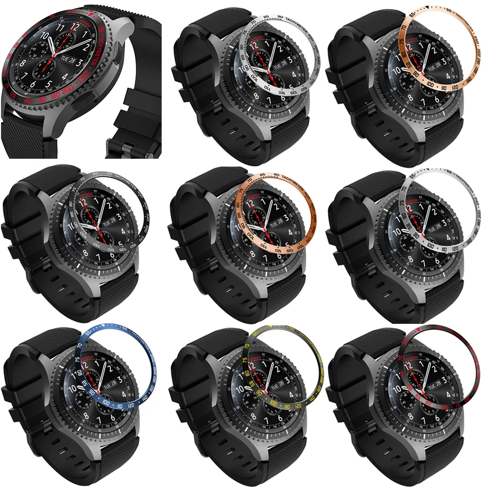 Casi Anello Per Samsung Galaxy Orologio 46 Millimetri 42 Millimetri Gear S3 Frontier Gear S2 Sm-R720 Anello Lunetta Styling Telaio Caso Di Protezione 
